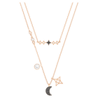 swarovski glowing necklace set moon multi coloured mixed plated