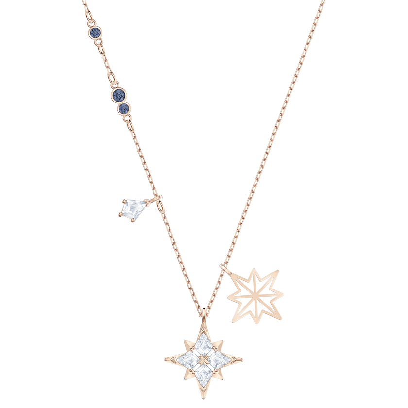 Swarovski Symbolic Star Pendant, White, Rose-gold tone plated