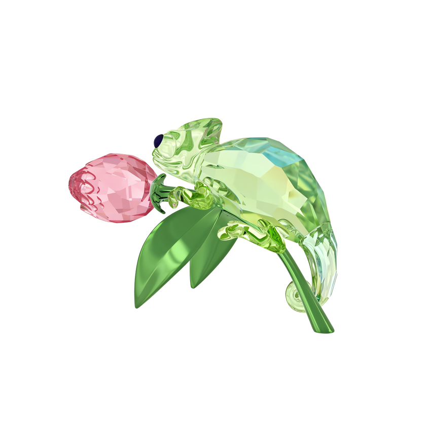 swarovski idyllia chameleon and tulip