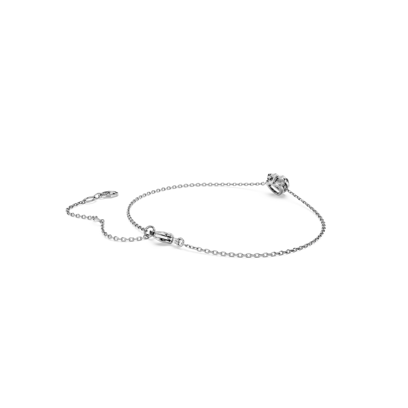 swarovski eternity bracelet  lab grown diamonds 0 5 ct tw  heart shape  sterling silver