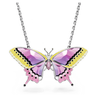 swarovski idyllia pendant and brooch butterfly multicolored rhodium plated