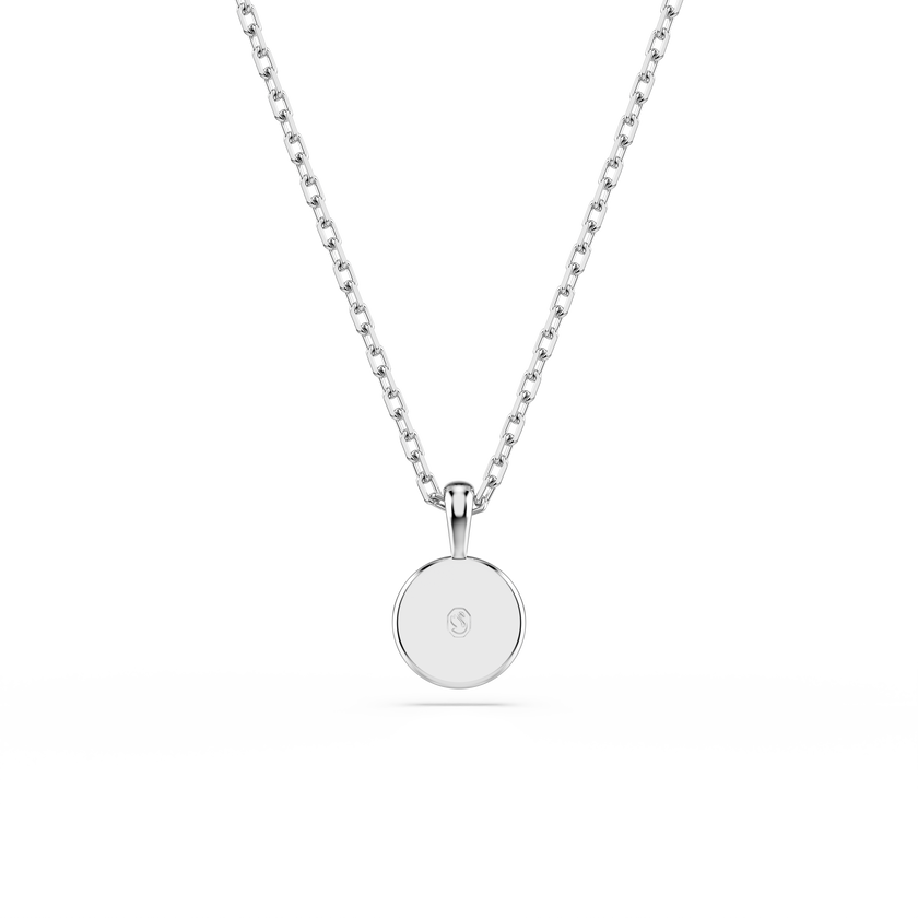 swarovski luckily pendant  pav   eye  blue  rhodium plated