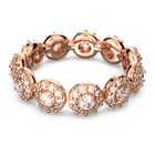 Constella ring, Pavé, White, Rose gold-tone plated