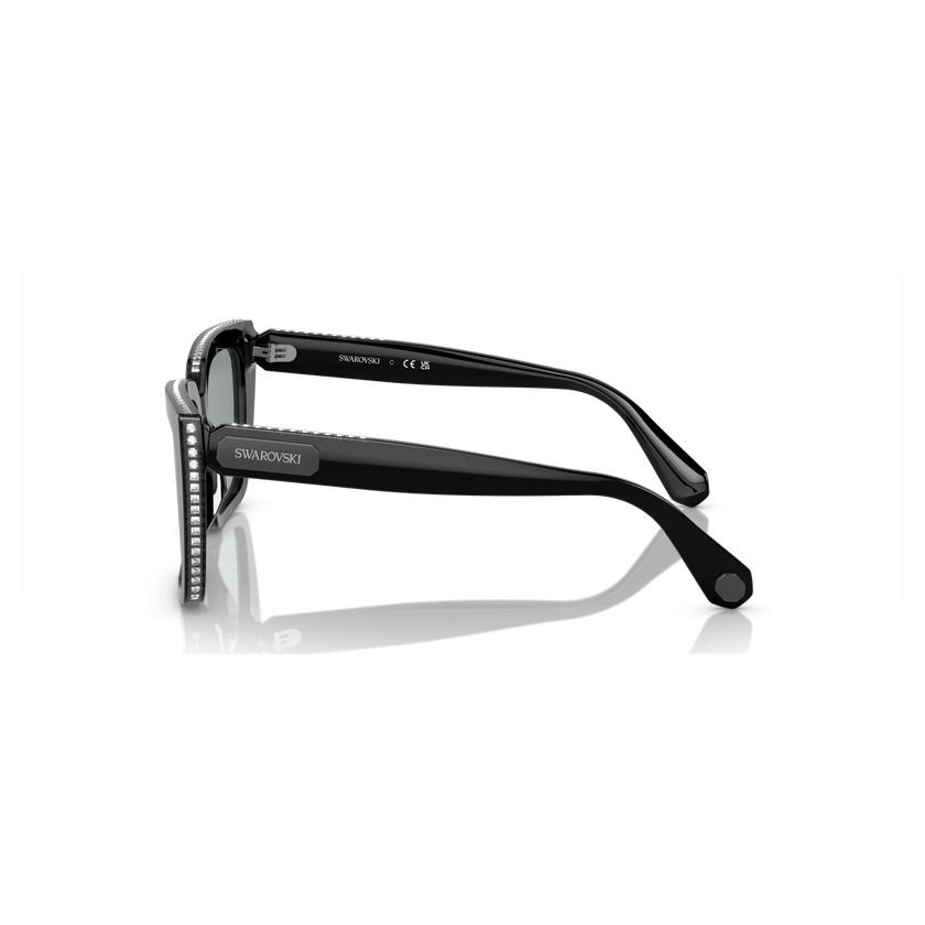 swarovski sunglasses  square shape  sk6013el  black
