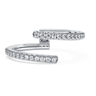 swarovski eternity open band ring laboratory grown diamonds 0 2 ct tw 18k white gold