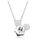 Disney Mickey Mouse pendant, White, Rhodium plated