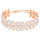 Baron Bracelet, White, Rose Gold Plated