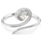 ariana grande x swarovski bangle crystal pearl baguette cut white rhodium plated