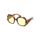 Constella Sunglasses, Oversized, Octagon, Brown