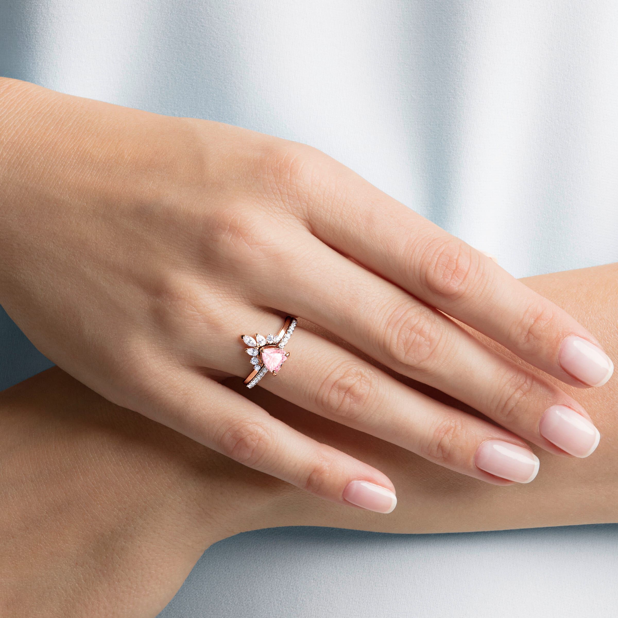 Rose plated ring hot sale
