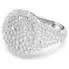 swarovski sublima cocktail ring  white  rhodium plated