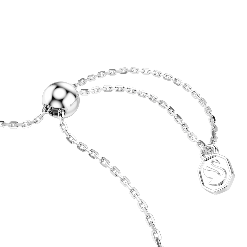 swarovski lifelong bracelet  pav   bow  white  rhodium plated