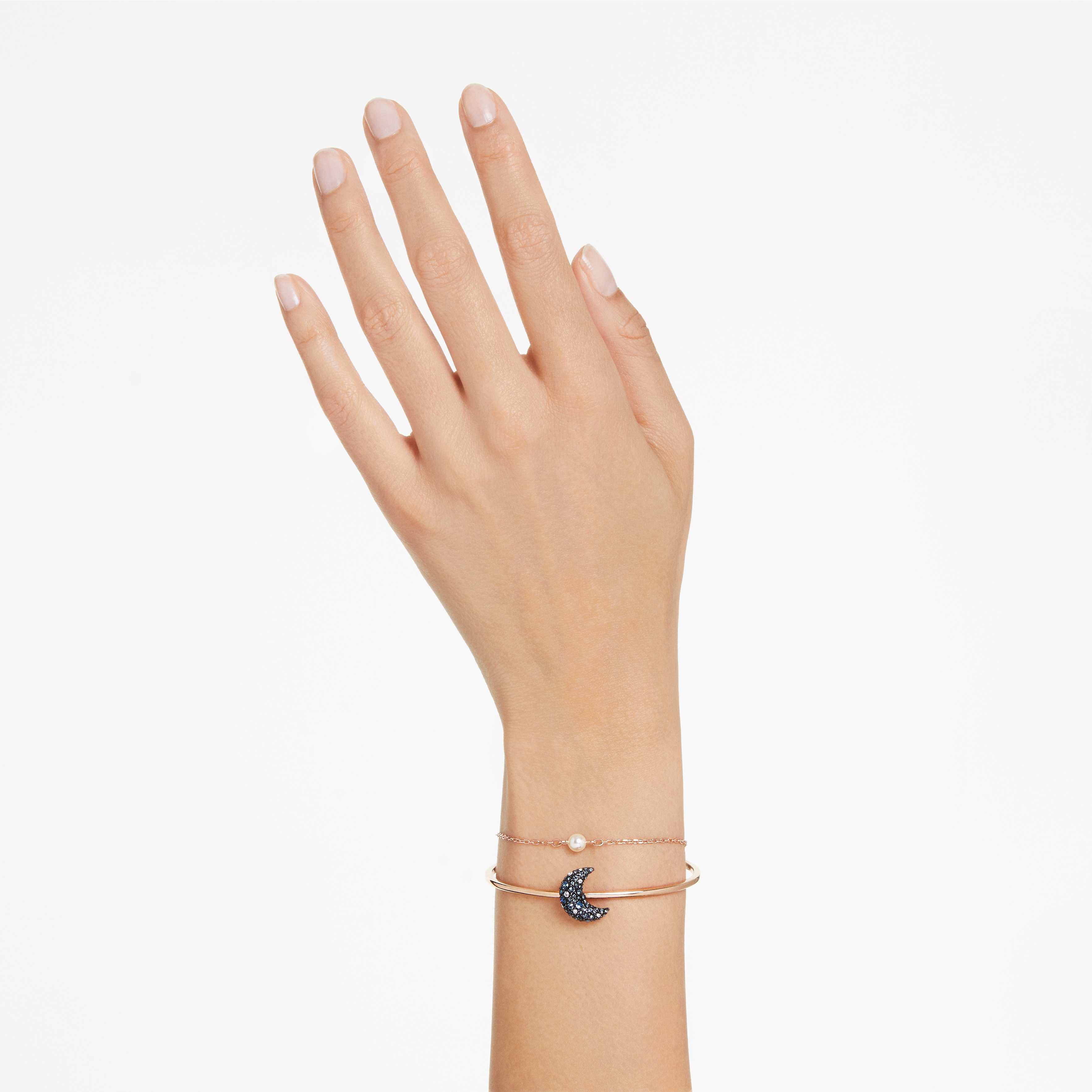Buy Swarovski Sublima bangle Moon Multicolored Rose gold tone plated