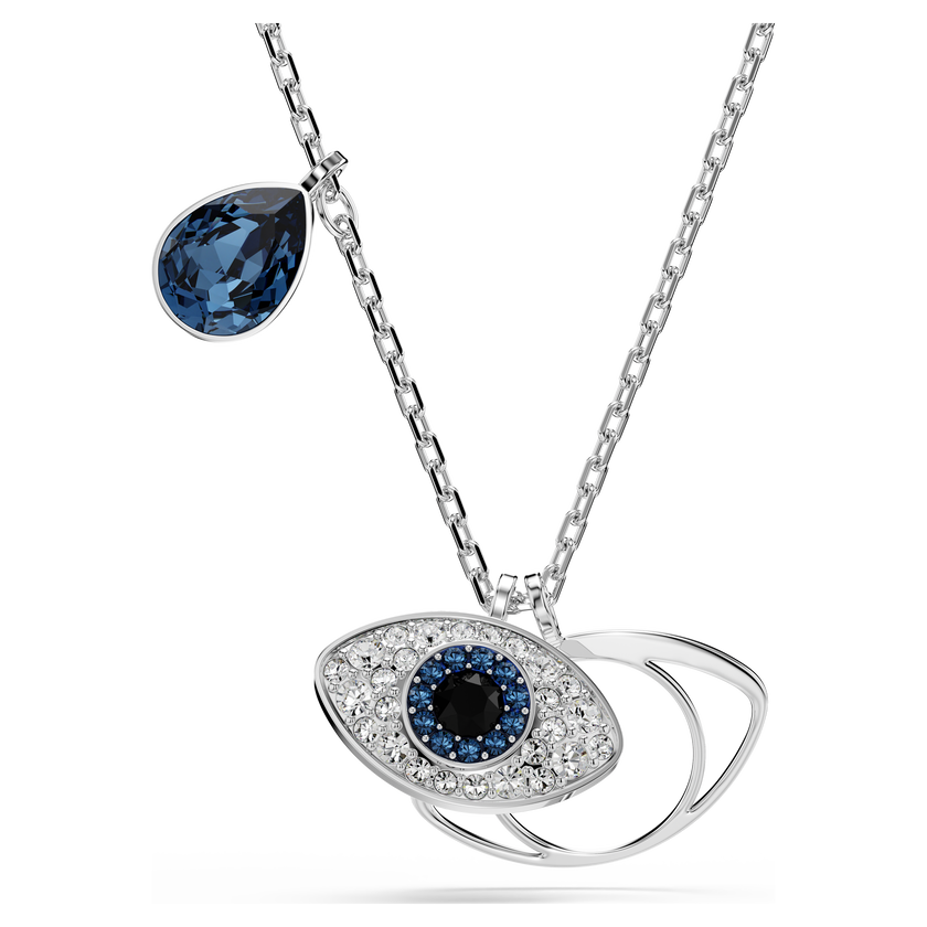 swarovski symbolica pendant  eye  multicolored  rhodium plated