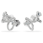 swarovski hyperbola ear cuff mixed cuts white rhodium plated