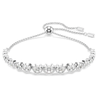 swarovski imber tennis bracelet mixed round cuts white rhodium plated