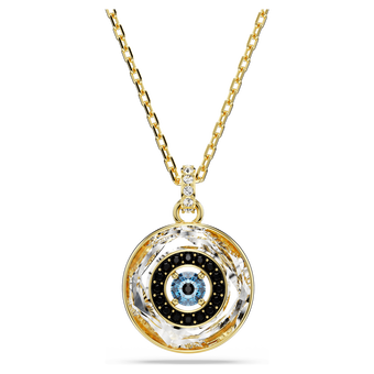 swarovski symbolica pendant  evil eye  small  multicolored  gold tone plated