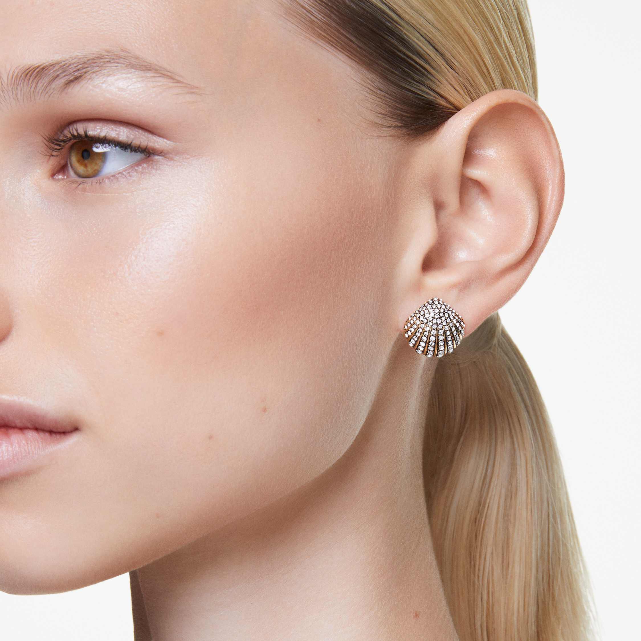 Swarovski shell store earrings