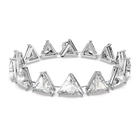swarovski millenia bracelet triangle cut crystal white rhodium plated