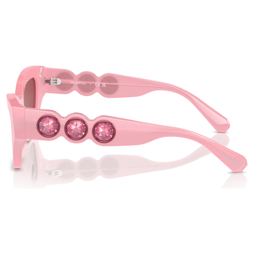 swarovski sunglasses  cat eye shape  pink