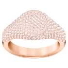 Stone Signet Ring, Pink, Rose Gold Plating