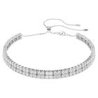 swarovski matrix choker round cut white rhodium plated