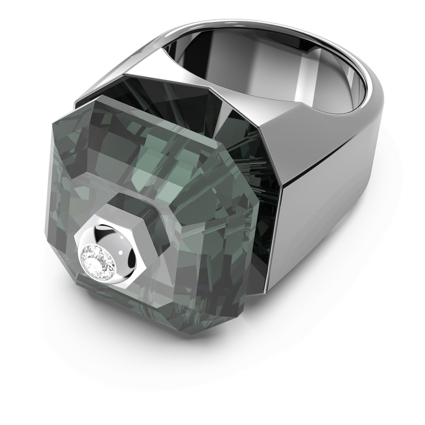 swarovski numina cocktail ring  black  ruthenium plated