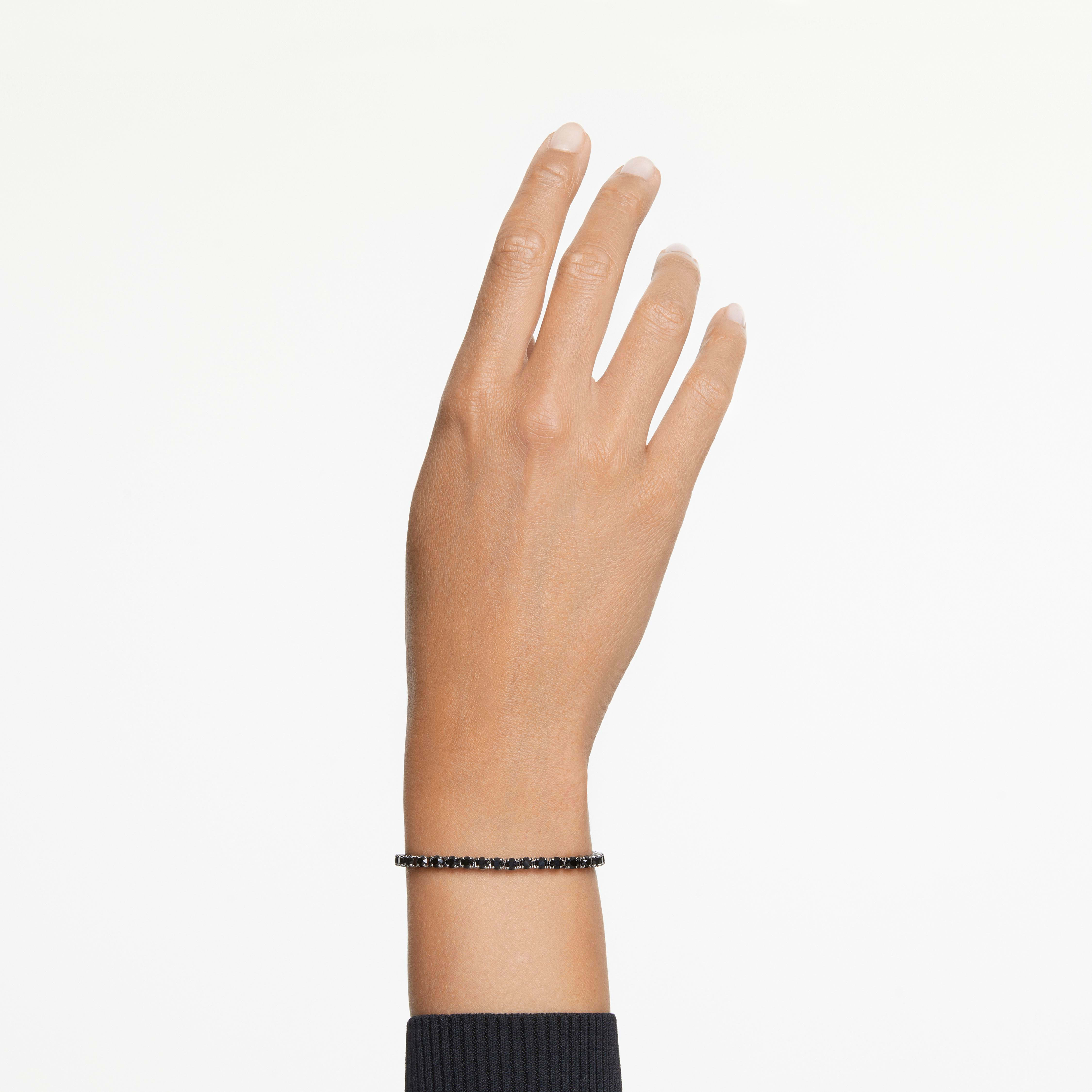 Swarovski black bracelet sale