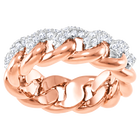 Lane Ring, White, Rose Gold Plating