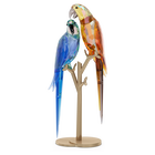 swarovski jungle beats parrot couple bell brio