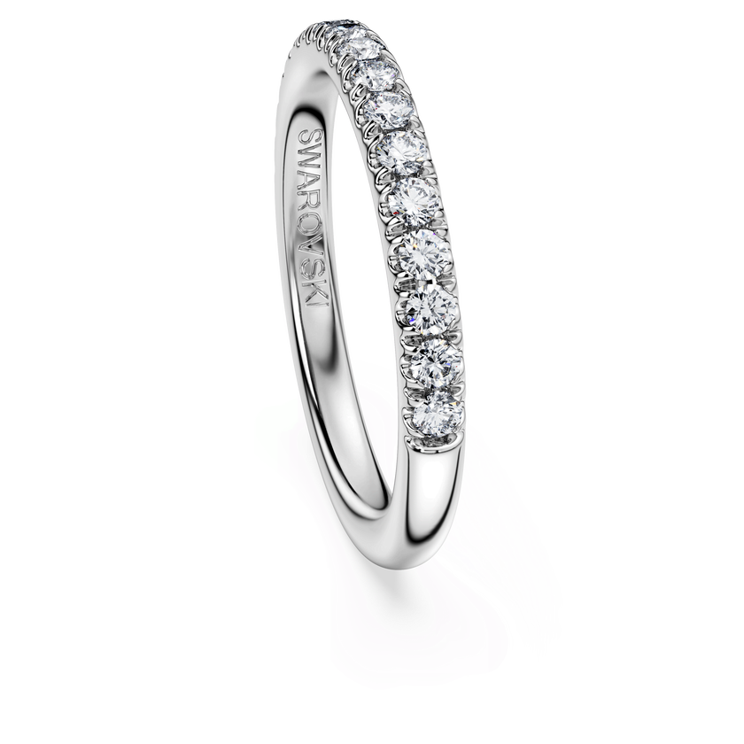 swarovski eternity band ring  lab grown diamonds 0 4 ct tw  round shape  18k white gold