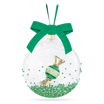 swarovski holiday cheers dulcis ball ornament green