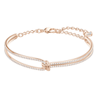Lifelong Bangle, White, Rose Gold Plating