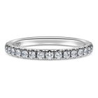 swarovski eternity band ring laboratory grown diamonds 0 4 ct tw 18k white gold