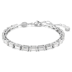 swarovski matrix tennis bracelet baguette cut white rhodium plated