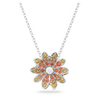 Eternal Flower pendant, Flower, Multicolored, Mixed metal finish