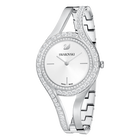 Eternal Watch, Metal Bracelet, White, Silver Tone