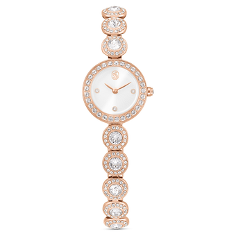 swarovski una angelic watch  crystal bracelet  rose gold tone  rose gold tone finish