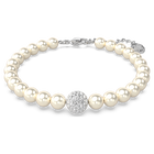 Swarovski Remix Collection strand, White, Rhodium plated