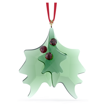 swarovski exclusive holly leaves ornament