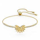 Swarovski Symbolic Palm Bracelet, Light multi-colored, Gold-tone plated