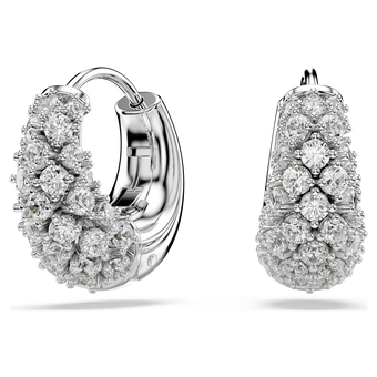 swarovski sublima earrings  white  rhodium plated