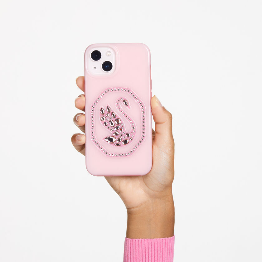 Signum smartphone case, Swan, iPhone® 14 Pro Max, Pink