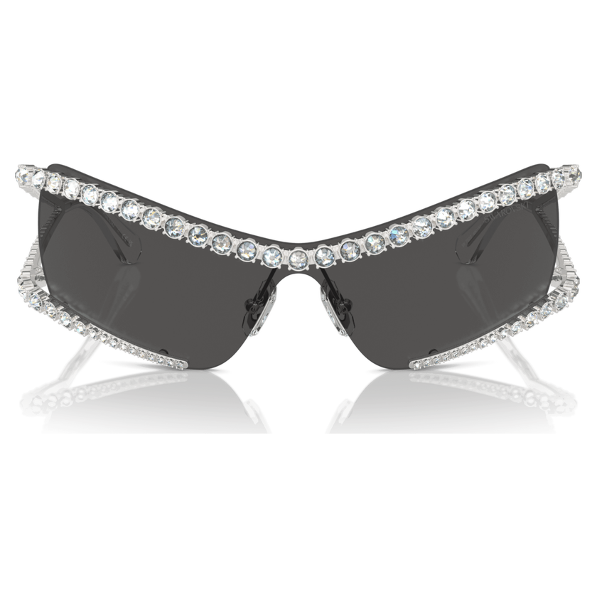 swarovski sunglasses  mask  silver tone