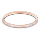 swarovski stone mini bangle white rose gold plated