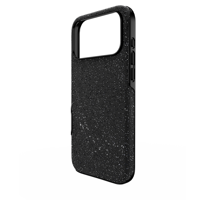swarovski high smartphone case  iphone  17 pro max  black