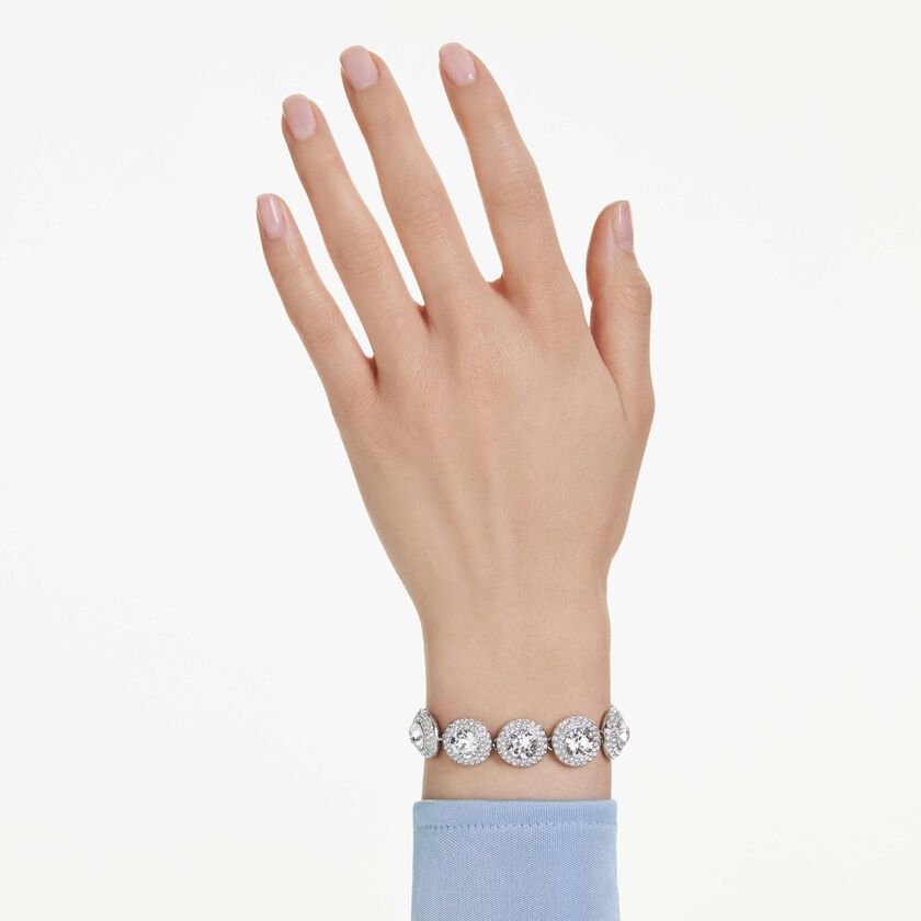 swarovski una angelic bracelet  white  rhodium plated
