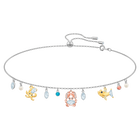swarovski ocean choker multi colored mixed plating