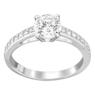 Buy Swarovski Attract Round Ring Rhodium Plated