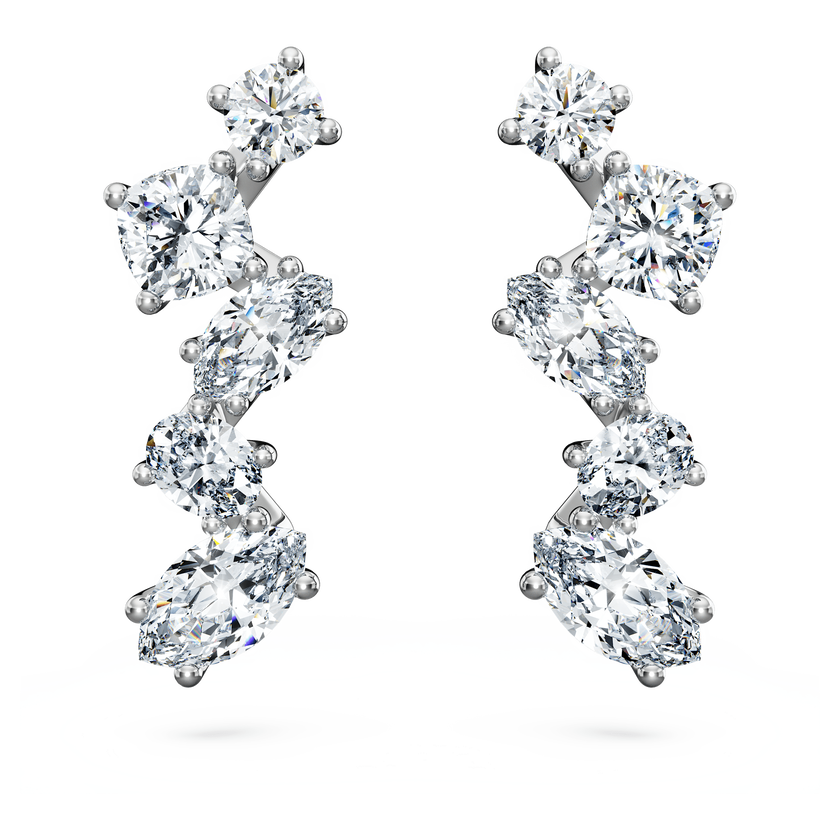 swarovski galaxy ear cuffs  laboratory grown diamonds 1 25 ct tw  18k white gold